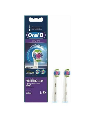 ORAL-B 3D WHITE CLEAN ΑΝΤΑΛΛΑΚΤΙΚΕΣ ΚΕΦΑΛΕΣ 2ΤΜΧ