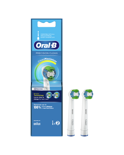 ORAL-B PRECISION CLEAN CLEAN MAXIMISER ΑΝΤΑΛΛΑΚΤΙΚΕΣ ΚΕΦΑΛΕΣ ΓΙΑ ΗΛΕΚΤΡΙΚΗ ΟΔΟΝΤΟΒΟΥΡΤΣΑ 2ΤΜΧ