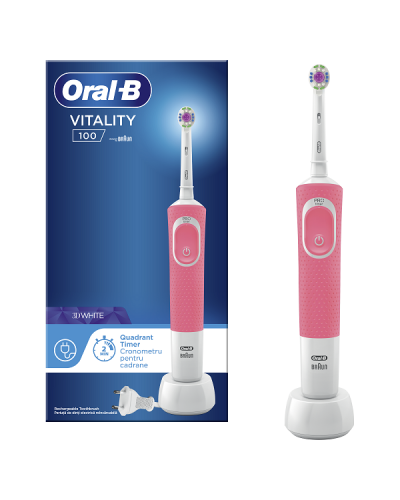 ORAL-B VITALITY 100 PINK ΡΟΖ ΗΛΕΚΤΡΙΚΗ ΟΔΟΝΤΟΒΟΥΡΤΣΑ ORAL-B VITALITY 100 PINK ΡΟΖ ΗΛΕΚΤΡΙΚΗ ΟΔΟΝΤΟΒΟΥΡΤΣΑ