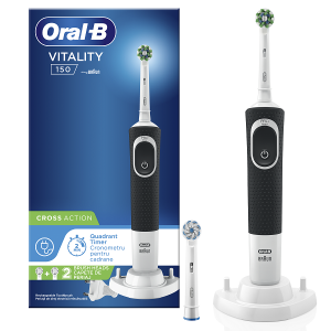 ORAL-B VITALITY CROSS ACTION BLACK HBOX 1x1 (ΗΛΕΚΤΡΙΚΗ  ΟΔΟΝΤΟΒΟΥΡΤΣΑ)