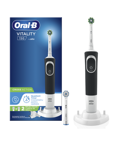 ORAL-B VITALITY CROSS ACTION BLACK HBOX 1x1 (ΗΛΕΚΤΡΙΚΗ ΟΔΟΝΤΟΒΟΥΡΤΣΑ) ORAL-B VITALITY CROSS ACTION BLACK HBOX 1x1 (ΗΛΕΚΤΡΙΚΗ ΟΔΟΝΤΟΒΟΥΡΤΣΑ)