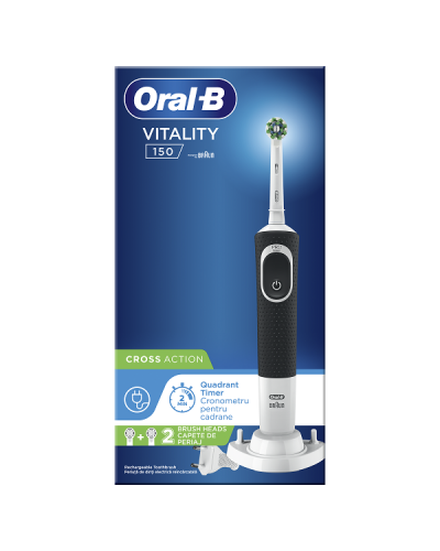 ORAL-B VITALITY CROSS ACTION BLACK HBOX 1x1 (ΗΛΕΚΤΡΙΚΗ ΟΔΟΝΤΟΒΟΥΡΤΣΑ) ORAL-B VITALITY CROSS ACTION BLACK HBOX 1x1 (ΗΛΕΚΤΡΙΚΗ ΟΔΟΝΤΟΒΟΥΡΤΣΑ)