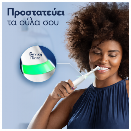 ORAL-B ΗΛΕΚΤΡΙΚΗ iO5 MAGNETIC WHITE ΗΛΕΚΤΡΙΚΗ ΟΔΟΝΤΟΒΟΥΡΤΣΑ ΑΣΠΡΗ & ΘΗΚΗ ΤΑΞΙΔΙΟΥ