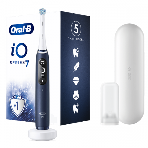 ORAL-B iO SERIES 7 MAGNETIC BLUE SAPPHIRE ΗΛΕΚΤΡΙΚΗ ΟΔΟΝΤΟΒΟΥΡΤΣΑ ΜΠΛΕ & ΘΗΚΗ ΤΑΞΙΔΙΟΥ