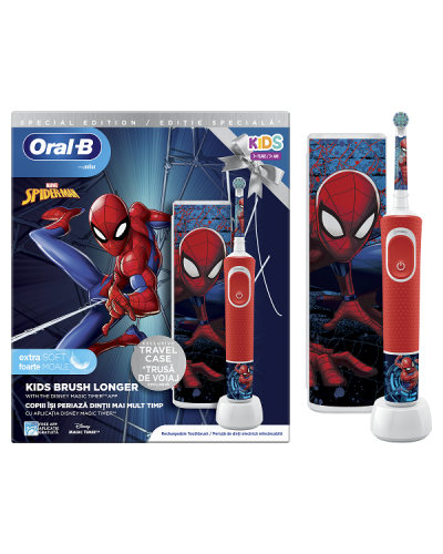 ORAL-B VITALITY KIDS ΠΑΙΔΙΚΗ ΗΛΕΚΤΡΙΚΗ ΟΔΟΝΤΟΒΟΥΡΤΣΑ SPIDERMAN SPECIAL EDITION 1ΤΜΧ