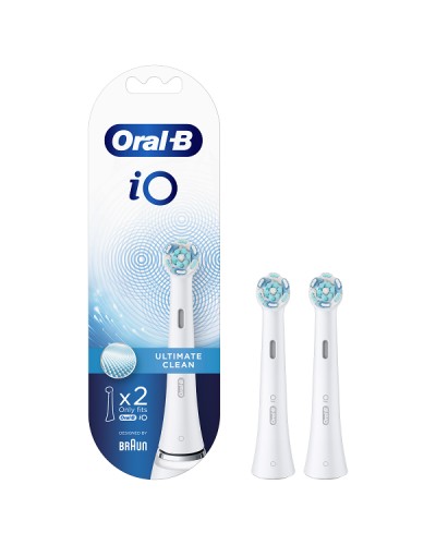 ORAL-B iO ULTIMATE CLEAN WHITE ΑΝΤΑΛΛΑΚΤΙΚΕΣ ΚΕΦΑΛΕΣ ΗΛΕΚΤΡΙΚΗΣ ΟΔΟΝΤΟΒΟΥΡΤΣΑΣ 2ΤΜΧ