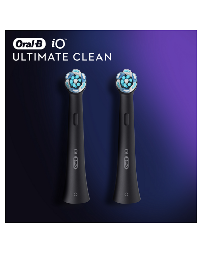 ORAL-B iO ULTIMATE CLEAN BLACK ΑΝΤΑΛΛΑΚΤΙΚΕΣ ΚΕΦΑΛΕΣ ΗΛΕΚΤΡΙΚΗΣ ΟΔΟΝΤΟΒΟΥΡΤΣΑΣ 2τμχ