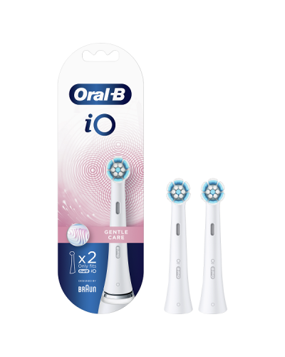 ORAL-B iO GENTLE CARE WHITE ΑΝΤΑΛΛΑΚΤΙΚΕΣ ΚΕΦΑΛΕΣ ΗΛΕΚΤΡΙΚΗΣ ΟΔΟΝΤΟΒΟΥΡΤΣΑΣ 2τμχ