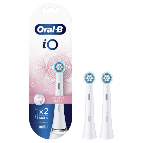 ORAL-B iO GENTLE CARE WHITE ΑΝΤΑΛΛΑΚΤΙΚΕΣ ΚΕΦΑΛΕΣ ΗΛΕΚΤΡΙΚΗΣ ΟΔΟΝΤΟΒΟΥΡΤΣΑΣ 2τμχ