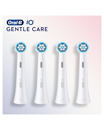 ORAL-B iO GENTLE CARE WHITE ΑΝΤΑΛΛΑΚΤΙΚΕΣ ΚΕΦΑΛΕΣ ΗΛΕΚΤΡΙΚΗΣ ΟΔΟΝΤΟΒΟΥΡΤΣΑΣ 4τμχ