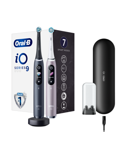 ORAL-B IO SERIES 9 DUO ΗΛΕΚΤΡΙΚΗ ΟΔΟΝΤΟΒΟΥΡΤΣΑ MAGNETIC BLACK ONYX & ΗΛΕΚΤΡΙΚΗ ΟΔΟΝΤΟΒΟΥΡΤΣΑ MAGNETIC BLUSH PINK ORAL-B IO SERIES 9 DUO ΗΛΕΚΤΡΙΚΗ ΟΔΟΝΤΟΒΟΥΡΤΣΑ MAGNETIC BLACK ONYX & ΗΛΕΚΤΡΙΚΗ ΟΔΟΝΤΟΒΟΥΡΤΣΑ MAGNETIC BLUSH PINK