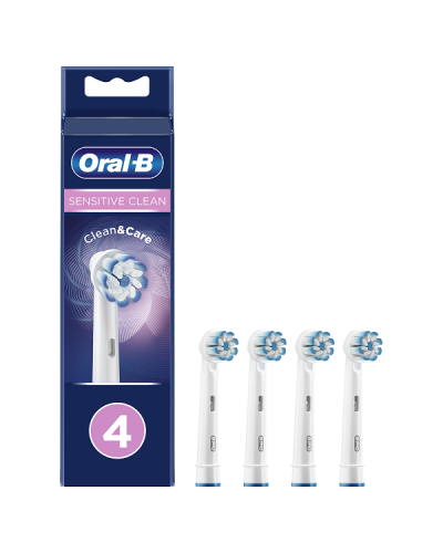 ORAL-B SENSITIVE CLEAN ΑΝΤΑΛΛΑΚΤΙΚΕΣ ΚΕΦΑΛΕΣ ΗΛΕΚΤΡΙΚΗΣ ΟΔΟΝΤΟΒΟΥΡΤΣΑΣ 4τμχ