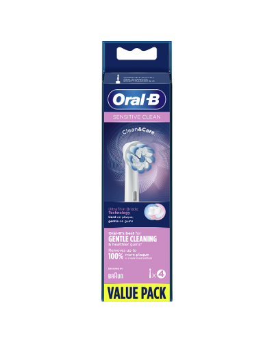 ORAL-B SENSITIVE CLEAN ΑΝΤΑΛΛΑΚΤΙΚΕΣ ΚΕΦΑΛΕΣ ΗΛΕΚΤΡΙΚΗΣ ΟΔΟΝΤΟΒΟΥΡΤΣΑΣ 4τμχ