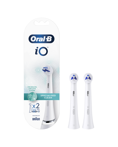 ORAL-B iO SPECIALISED CLEAN WHITE ΑΝΤΑΛΛΑΚΤΙΚΕΣ ΚΕΦΑΛΕΣ ΗΛΕΚΤΡΙΚΗΣ ΟΔΟΝΤΟΒΟΥΡΤΣΑΣ 2τμχ