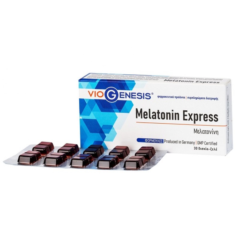 VIOGENESIS MELATONIN EXPRESS 30 GEL TABS VIOGENESIS MELATONIN EXPRESS 30 GEL TABS