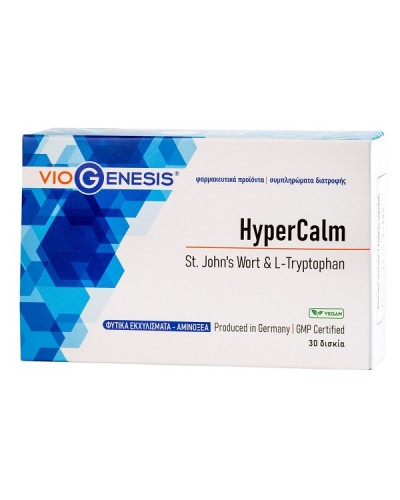VIOGENESIS HYPERCALM (ST. JOHN’S WORT & L-TRYPTOPHAN) 30TABS