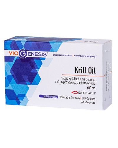 VIOGENESIS KRILL OIL SUPERBA 600MG 60CAPS