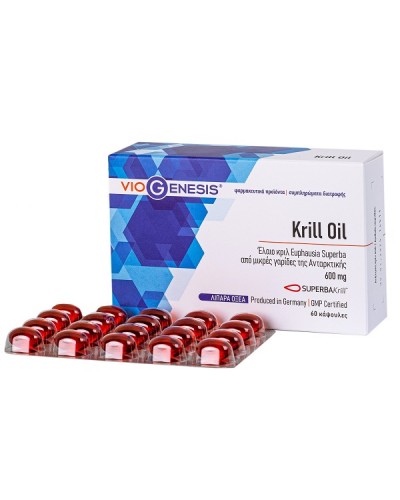 VIOGENESIS KRILL OIL SUPERBA 600MG 60CAPS