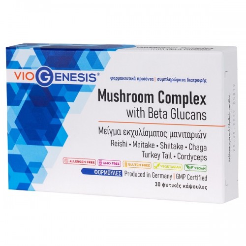 VIOGENESIS MUSHROOM COMPLEX WITH BETA GLUCANS 30caps