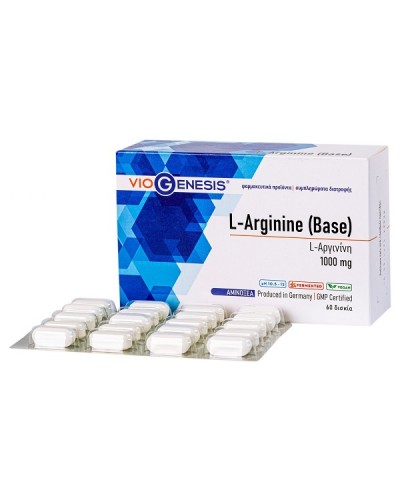 VIOGENESIS L-ARGININE (BASE) 1000MG 60tabs