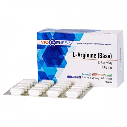 VIOGENESIS L-ARGININE (BASE) 1000MG 60tabs