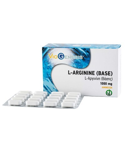 VIOGENESIS L-ARGININE (BASE) 1000MG 60TABS