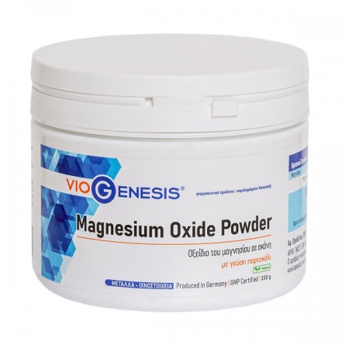 VIOGENESIS MAGNESIUM OXIDE POWDER ORANGE FLAVOUR 230GR