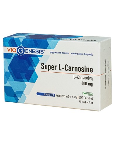 VIOGENESIS SUPER L-CARNOSINE 600MG 60CAPS