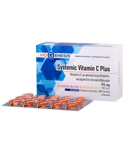 VIOGENESIS SYSTEMIC VITAMIN C PLUS 915mg 60tabs