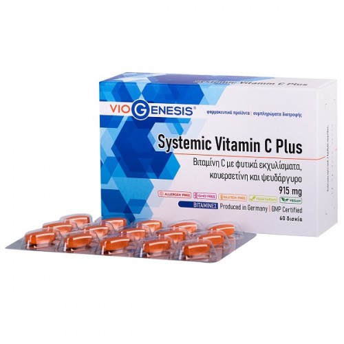 VIOGENESIS SYSTEMIC VITAMIN C PLUS 915mg 60tabs