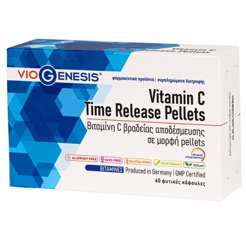 VIOGENESIS VITAMIN C TIME RELEASE PELLETS 60caps