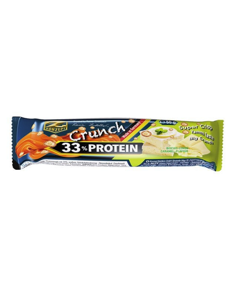 PREVENT Z-KONZEPT Crunch Protein 33% Biscuit - Lemon - Caramel 50g