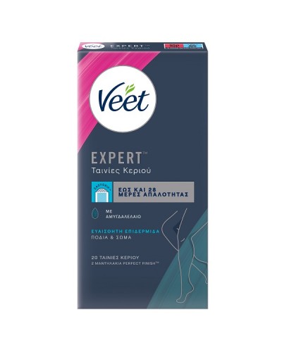 VEET EXPERT ΤΑΙΝΙΕΣ ΑΠΟΤΡΙΧΩΣΗΣ ΓΙΑ ΣΩΜΑ ΚΑΙ ΠΟΔΙΑ ΚΡΥΟ ΚΕΡΙ ΓΙΑ ΕΥΑΙΣΘΗΤΕΣ ΕΠΙΔΕΡΜΙΔΕΣ 20τμχ