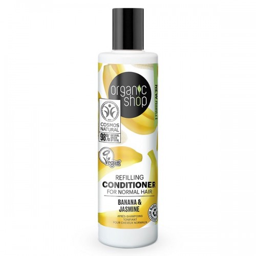 ORGANIC SHOP REFILLING CONDITIONER FOR NORMAL HAIR BANANA AND JASMINE 280ML