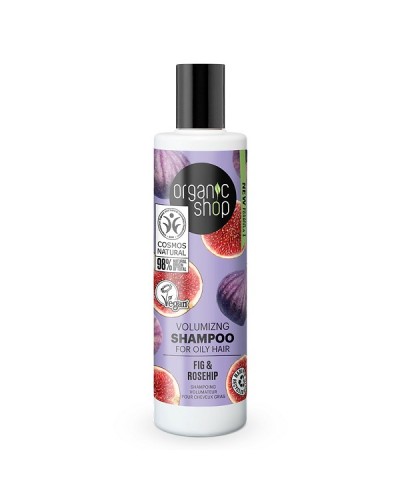 ORGANIC SHOP VOLUMIZING SHAMPOO FOR OILY HAIR FIG & ROSEHIP 280ML