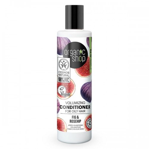 ORGANIC SHOP VOLUMIZING CONDITIONER FOR OILY HAIR FIG & ROSEHIP 280ML