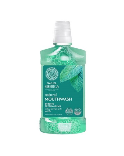 NATURA SIBERICA NATURAL MOUTHWASH WITH 7 SIBERIAN HERBS AND ZN 520ML