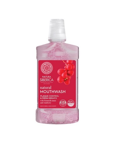 NATURA SIBERICA NATURAL MOUTHWASH WITH LIMONNIK NANAI AND CRANBERRY 520ML