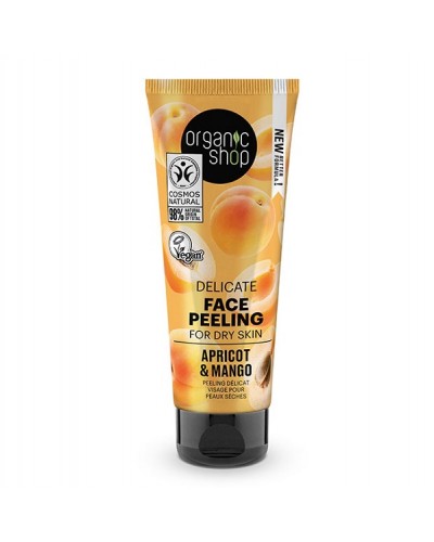 ORGANIC SHOP DELICATE FACE PEELING FOR DRY SKIN APRICOT & MANGO 75ML