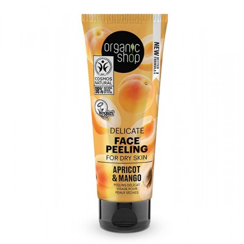 ORGANIC SHOP DELICATE FACE PEELING FOR DRY SKIN APRICOT & MANGO 75ML