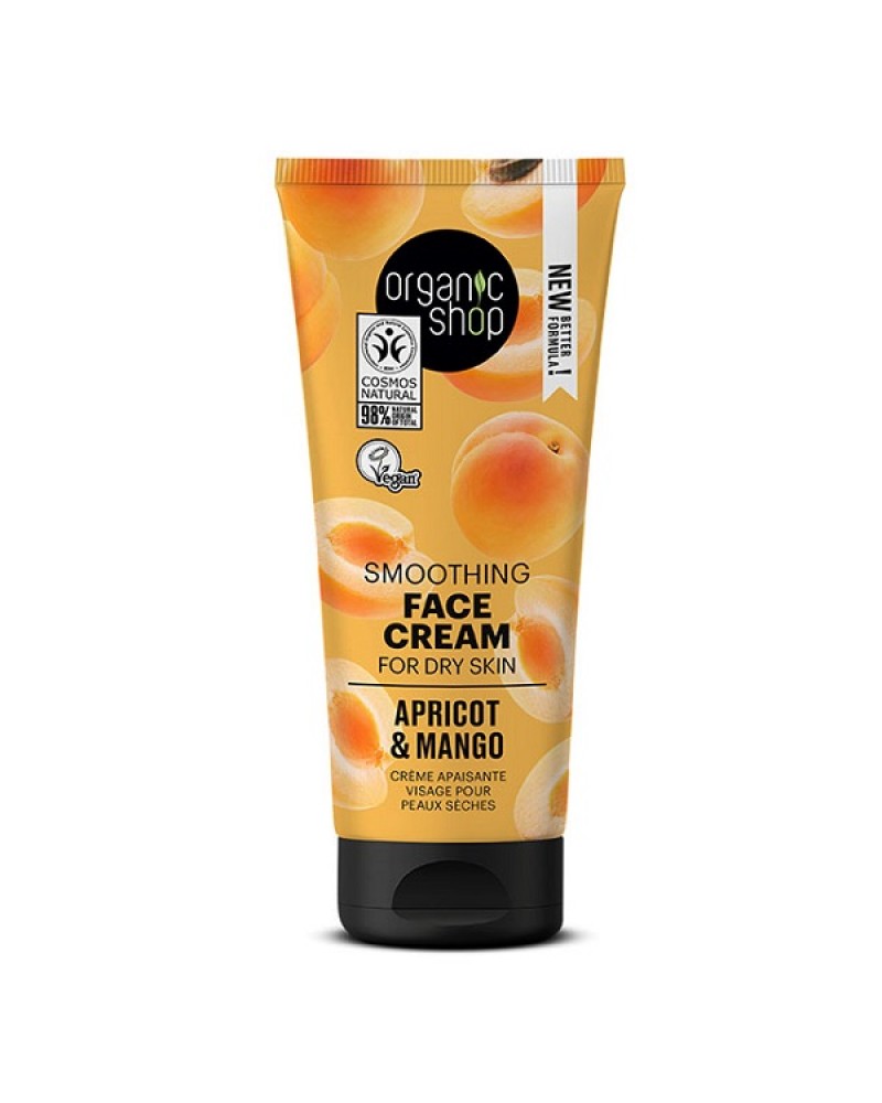 ORGANIC SHOP SMOOTHING FACE CREAM FOR DRY SKIN APRICOT & MANGO 50ML