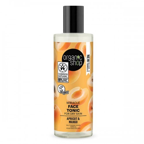 ORGANIC SHOP MIRACLE FACE TONIC FOR DRY SKIN APRICOT & MANGO 150ML