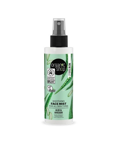 ORGANIC SHOP SOOTHING FACE MIST FOR ALL SKIN TYPES AVOCADO & ALOE 150ML