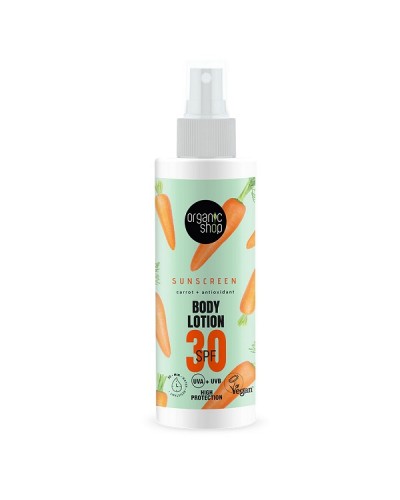 ORGANIC SHOP SUN SUNSCREEN BODY LOTION 30SPF 150ML