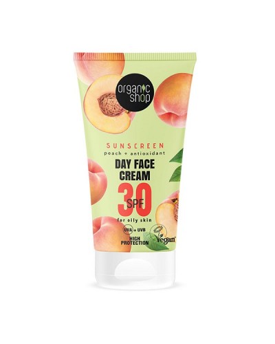 ORGANIC SHOP SUN SUNSCREEN DAY FACE CREAM 30SPF OILY SKIN 50ML