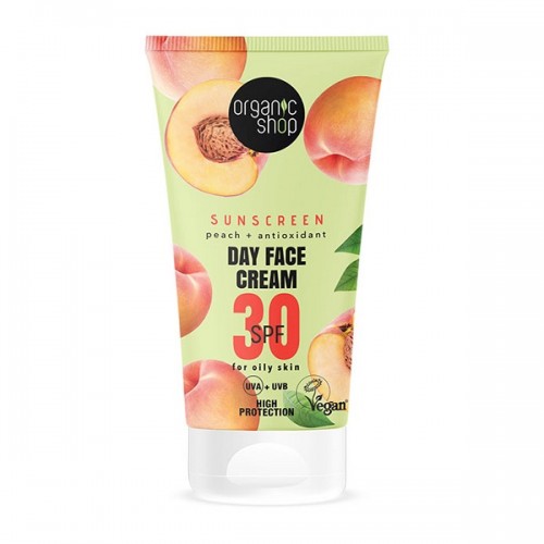 ORGANIC SHOP SUN SUNSCREEN DAY FACE CREAM 30SPF OILY SKIN 50ML