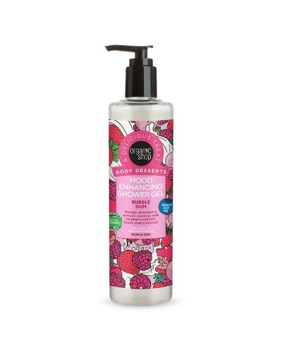 ORGANIC SHOP BODY DESSERTS MOOD ENHANCING SHOWER GEL BUBBLE GUM 280ML