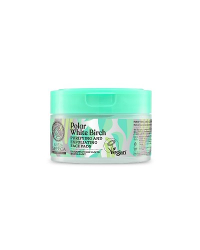 NATURA SIBERICA POLAR WHITE BIRCH PURIFYING & EXFOLIATING FACE PADS 20ΤΧΜ