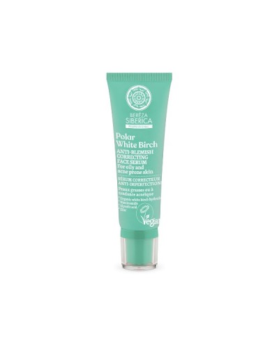 NATURA SIBERICA POLAR WHITE BIRCH ANTI-BLEMISH CORRECTING FACE SERUM 30ML