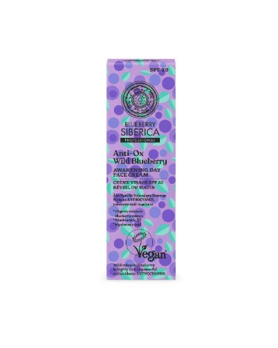 NATURA SIBERICA ANTI-OX WILD BLUEBERRY AWAKENING DAY FACE CREAM 50ML